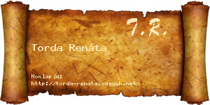 Torda Renáta névjegykártya