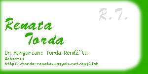 renata torda business card